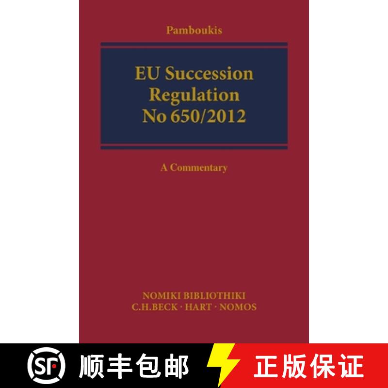 【3-4周达】EU Succession: A Commentary [9781509909957]