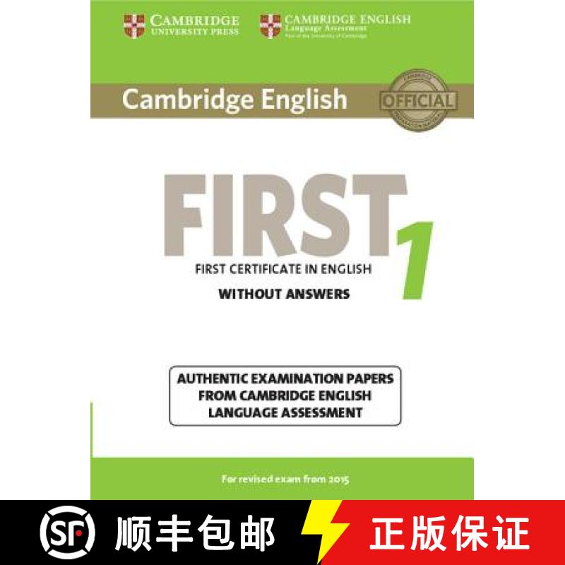 【3-4周达】Cambridge English First 1 for Revised Exam from 2015 Student's Book without Answers: Authe... [9781107668577]