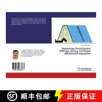 预订 Homotopy Perturbation ETM for solving nonlinear differential equations [9783330078277]
