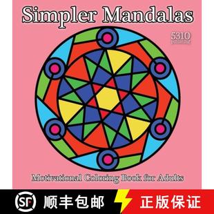 Coloring 9781990158186 3周达 Adults for Book Motivational Mandalas Simpler