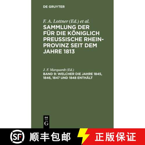 【3-4周达】精装 Welcher die Jahre 1845, 1846, 1847 und 1848 enthält [9783112429655]