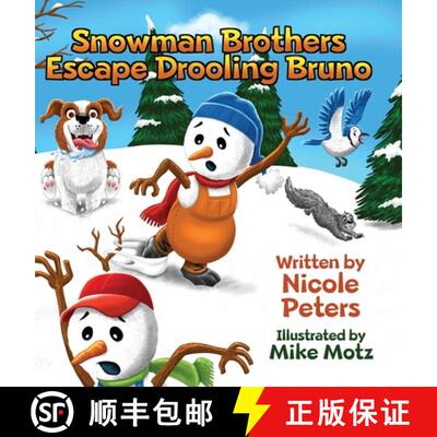 【3-4周达】精装 Snowman Brothers Escape Drooling Bruno [9781777215200]