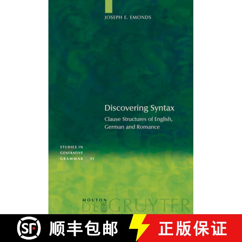 【3-4周达】Discovering Syntax: Clause Structures of English, German and Romance [9783110186826]