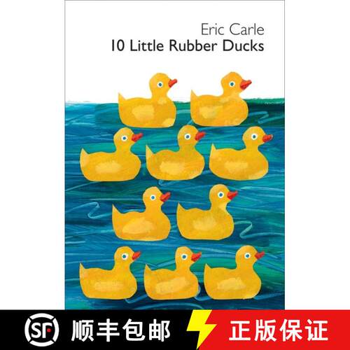 【3-4周达】10 Little Rubber Ducks Board Book: An Easter and Springtime Book for Kids [9780061964282]
