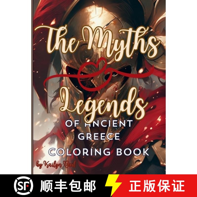 【3-4周达】The Myths and Legends of Ancient Greece Coloring Book [9798868988523]