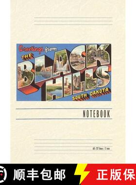 预订 Vintage Lined Notebook Greetings from the Black Hills [9798385407187]