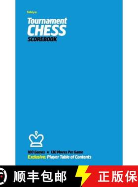 预订 Tabiya Tournament Chess Scorebook: Cover Style: Blue [9780985644246]