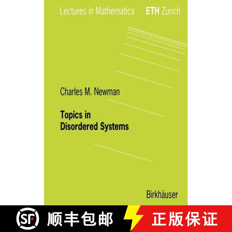 【4周达】Topics in Disordered Systems [9783764357771]