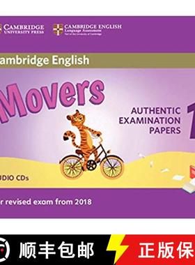 【3-4周达】【CD】Cambridge English Movers 1 for Revised Exam from 2018 Audio CDs (2): Authentic Exami... [9781316635988]