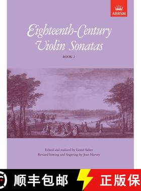 【3-4周达】Eighteenth-Century Violin Sonatas, Book 2 [9781854721341]