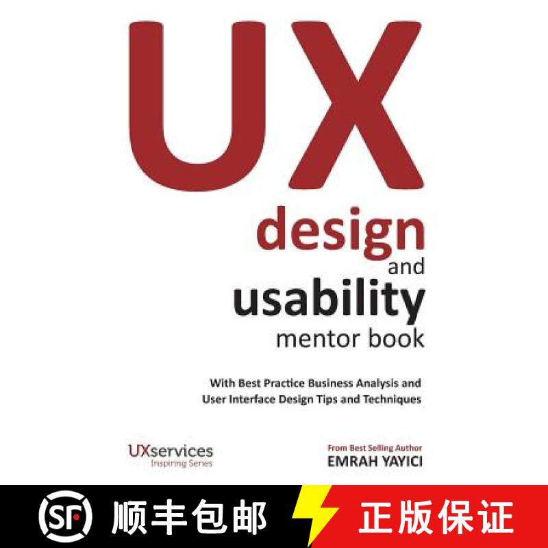 预订 UX Design and Usability Mentor Book: With Best Practice Business Analysis and User Interface Des... [9786058603721]