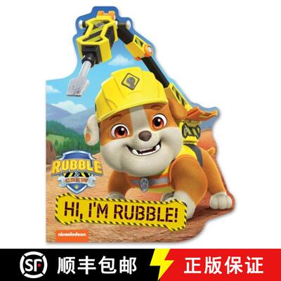 【3-4周达】Rubble & Crew: Hi, I'm Rubble! (a Rubble & Crew Paw Patrol Nickelodeon Shaped Board Book f... [9781499817690]