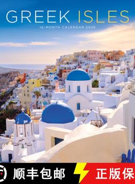 【3-4周达】2026 Greek Isles Wall Calendar Multi-Lingual [9781529830279]