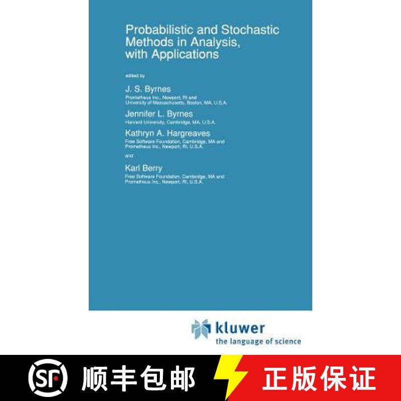 【3-4周达】Probabilistic and Stochastic Methods in Analysis, with Applications [9780792318040]