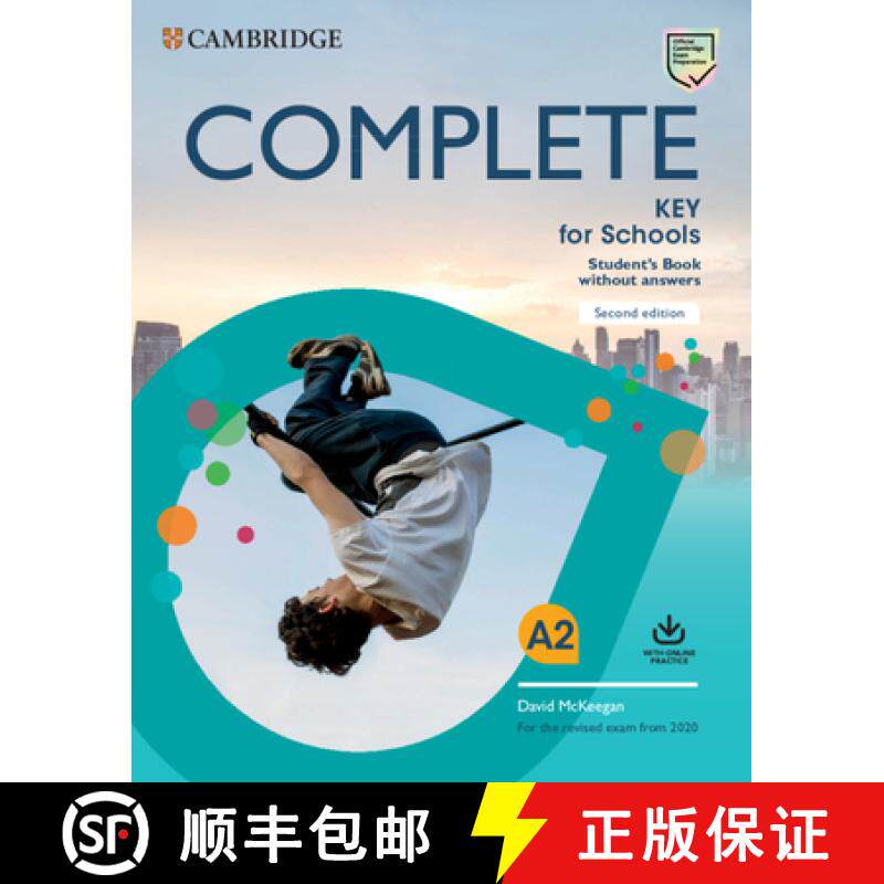 【3-4周达】剑桥KET考试 学生书不带答案带网上练习 Complete Key for Schools Student's Book without Answe... [9781108539333]