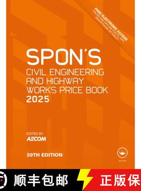 【3-4周达】Spon's Civil Engineering and Highway Works Price Book 2025 [9781032822815]