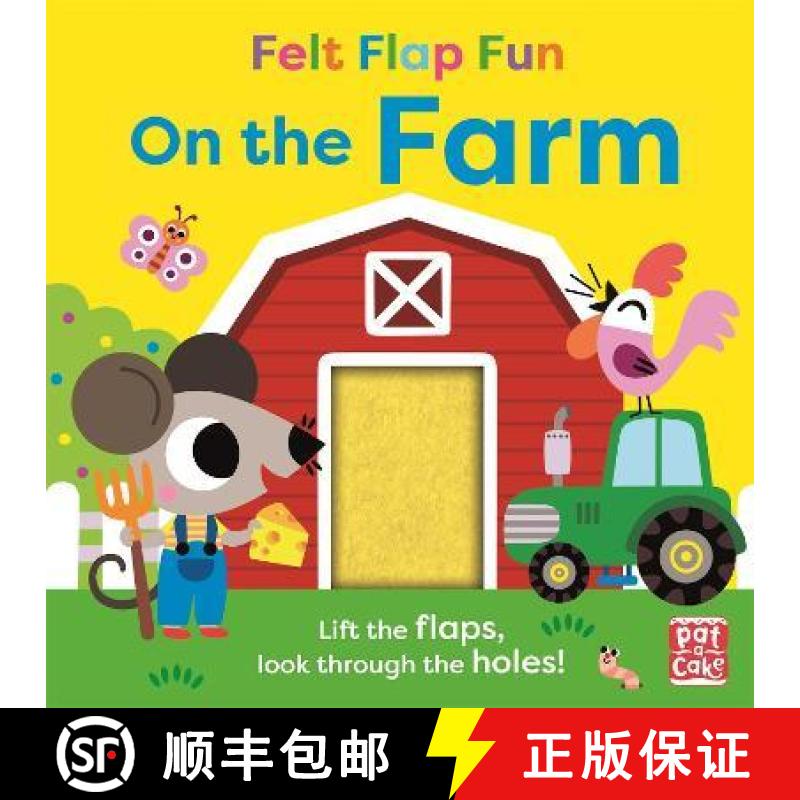【3-4周达】Felt Flap Fun: On the Farm: Board book with felt flaps [9781526383594]