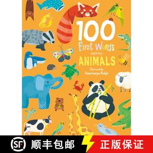 【2-3周达】100 First Words Exploring Animals (Cased) [9781802633603]