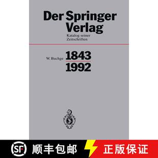 【3-4周达】Der Springer-Verlag: Katalog Seiner Zeitschriften 1843–1992 [9783642634215]