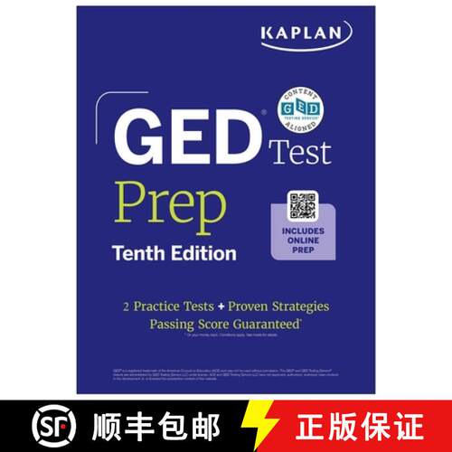 【3-4周达】GED Test Prep, Tenth Edition (2026): Includes a Diagnostic Pretest, 2 Full Length Practice... [9781506298757]