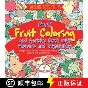 Book Fruit Coloring Vegetables. 9781541948020 Flowers Fruits. 4周达 Activity and PreK T... with
