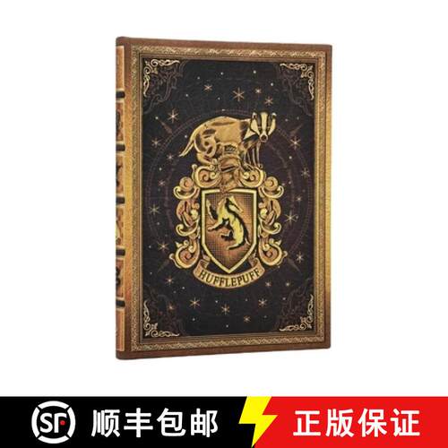 【3-4周达】精装 Hufflepuff Journal MIDI Custom Unlined Hardcover, 144pg, 120gsm by Paperblanks (Harry... [9781408765180]