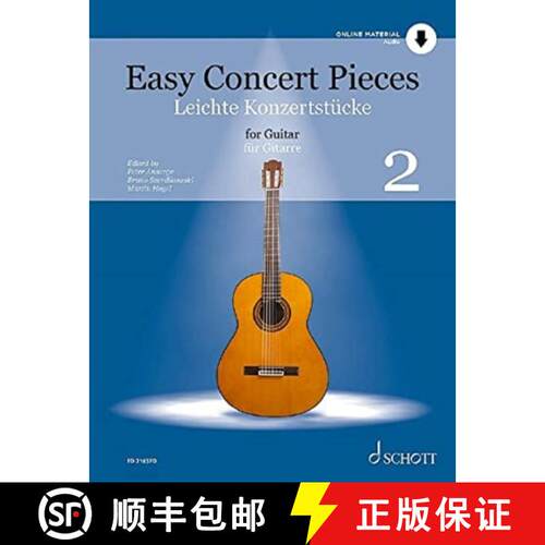 【3-4周达】Easy Concert Pieces for Guitar - Volume 2 Book with Online Material [9783795785055]