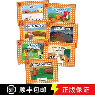 English Phonics Readers Level 预订 Set American Edition Letters Orange Print 9781844145898 Complete Jolly