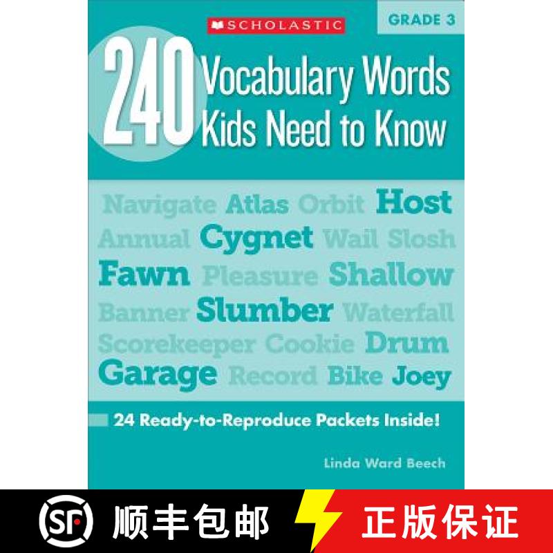 【3-4周达】240 Vocabulary Words Kids Need to Know: Grade 3: 24 Ready-To-Reproduce Packets That Make V... [9780545468633]