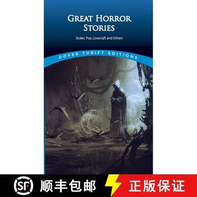 预订 Great Horror Stories: Tales by Stoker, Poe, Lovecraft and Others [9780486461434]