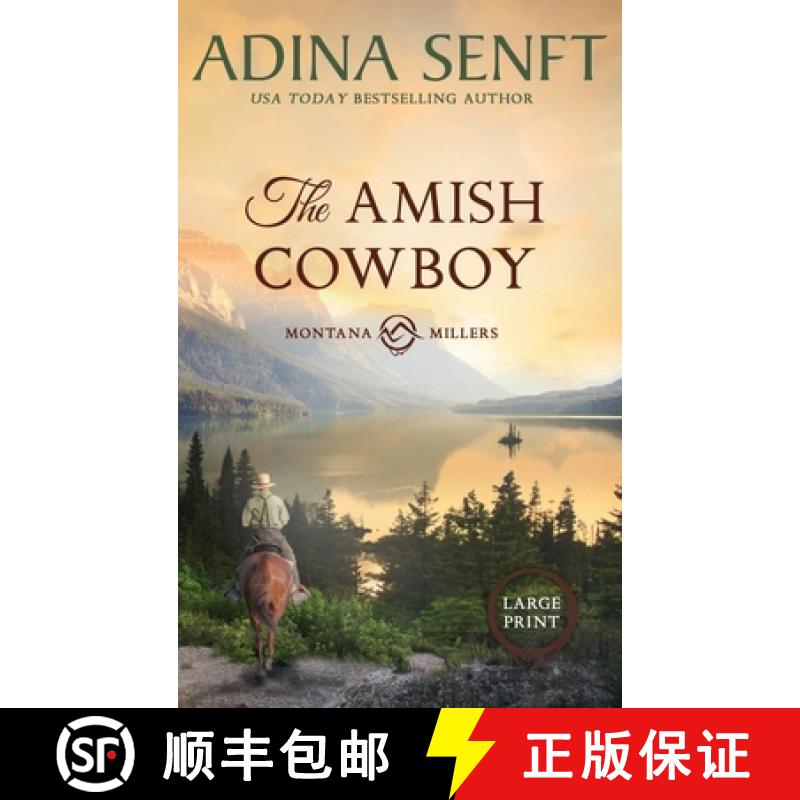 【3-4周达】The Amish Cowboy (Large Print Hardcover) [9781963929348]