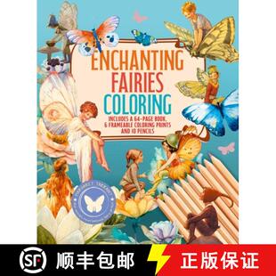 Frameable Page Fairies Kit 9781398849761 and ... Enchanting Coloring Includes Book Prints 4周达