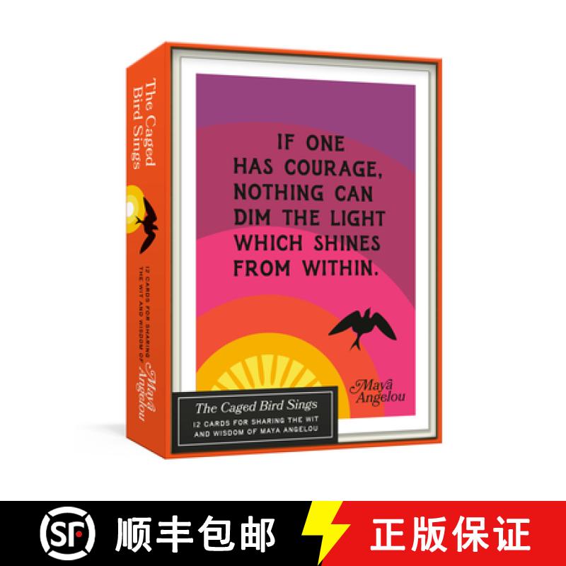【3-4周达】The Caged Bird Sings Note Cards: 12 Cards for Sharing the Wit and Wisdom of Maya Angelou [9780593581773]
