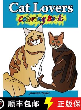 【3-4周达】Cat Lovers Coloring Book [9780359517251]