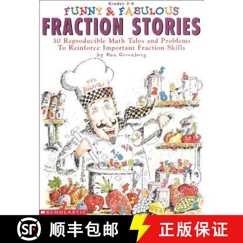 【3-4周达】Funny & Fabulous Fraction Stories: 30 Reproducible Math Tales and Problems [9780590965767]