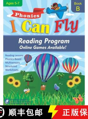 【3-4周达】I Can Fly Reading Program - Book B, Online Games Available!: Orton-Gillingham Based Readin... [9780983199687]