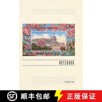 【3-4周达】Vintage Lined Notebook Greetings from US Capitol, Washington, DC [9798385406791]