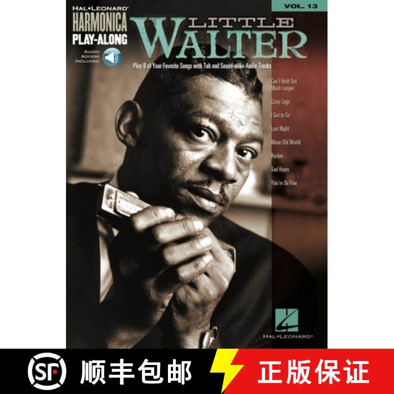 【3-4周达】Little Walter - Harmonica Play-Along Vol. 13 Book/Online Audio [With CD (Audio)] [9781423475354]