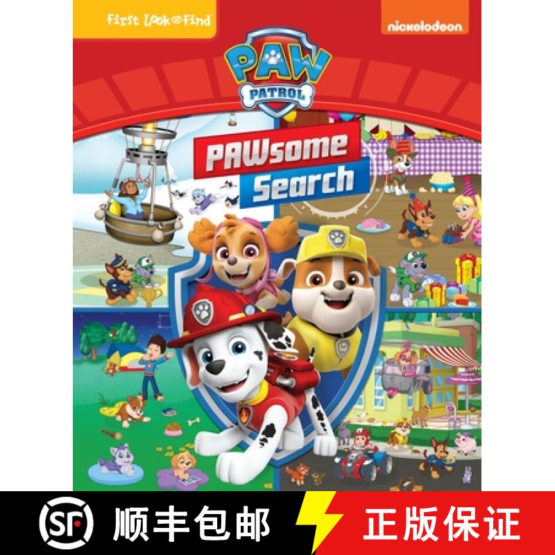 【3-4周达】Nickelodeon Paw Patrol: Pawsome Search: First Look and Find [9781649960979]