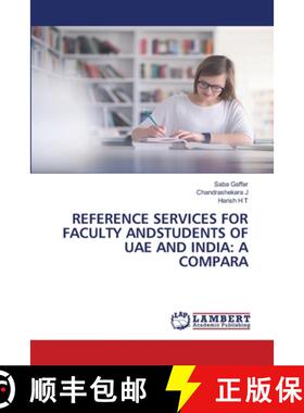【3-4周达】Reference Services for Faculty Andstudents of Uae and India: A Compara [9786139997862]