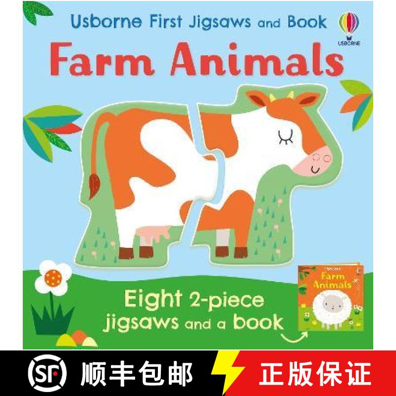 【3-4周达】Usborne First Jigsaws: Farm Animals [9781474988544]