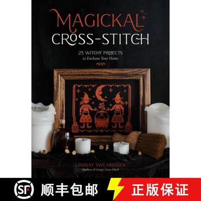 【3-4周达】Witchy Cross-Stitch: 25 Delightfully Dark Projects with a Touch of the Occult [9798890030597]