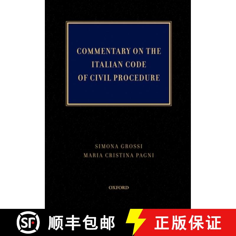 【3-4周达】Commentary on the Italian Code of Civil Procedure [9780195372717]