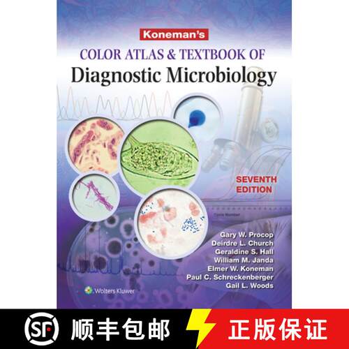 【3-4周达】精装 Koneman. Diagnóstico Microbiológico: Texto Y Atlas: Texto Y Atlas [9788416781669]