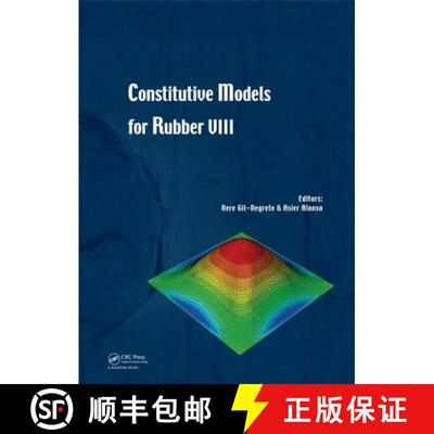 【3-4周达】精装 Constitutive Models for Rubber VIII [9781138000728]