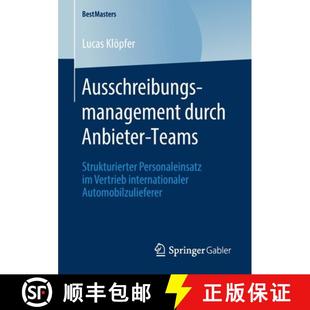 9783658277246 Ausschreibungsmanagement Teams Strukturierter Anbieter 4周达 durch Vertrieb... Personaleinsatz