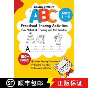 Tracing Kitten Preschool ABC 预订 Book Letter Workbook Ages 9781739299194 Trace Brainy