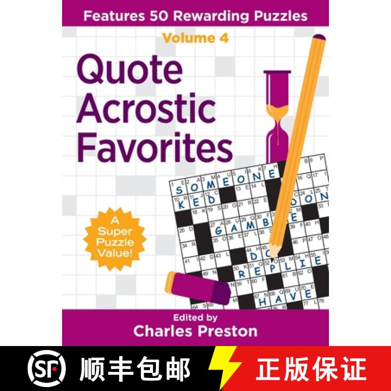 【2-3周达】Quote Acrostic Favorites: Features 50 Rewarding Puzzles [9780578452821]