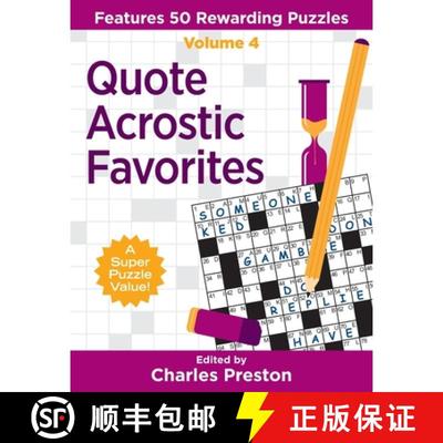 【3-4周达】Quote Acrostic Favorites: Features 50 Rewarding Puzzles [9780578452821]