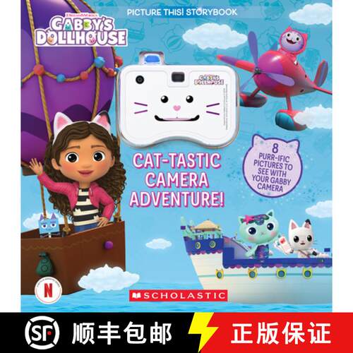 【3-4周达】精装 Cat-Tastic Camera Adventure! (Gabby's Dollhouse): A Picture This! Storybook [9781339027609]